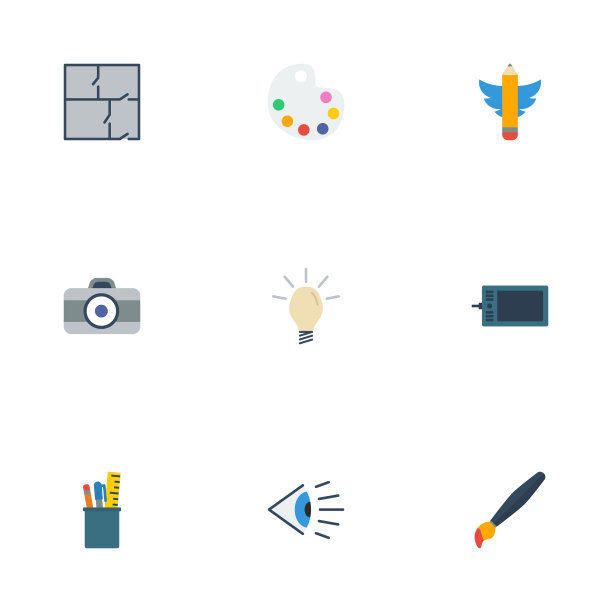 平面图标眼睛方案照片和其他图片下载