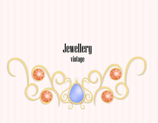复古珠宝概念背景逼真图片下载