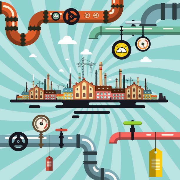 用管道抽象复古旧工厂图片下载