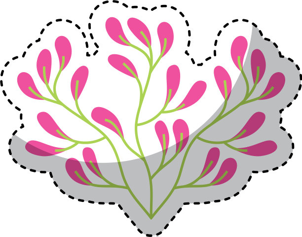 可爱的花园孤立的图标图片下载