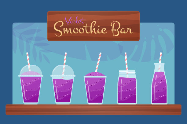 紫罗兰天然维生素冰沙集图片下载