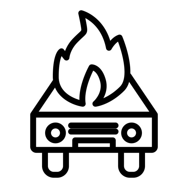 汽车在火线上图标火在汽车图片下载