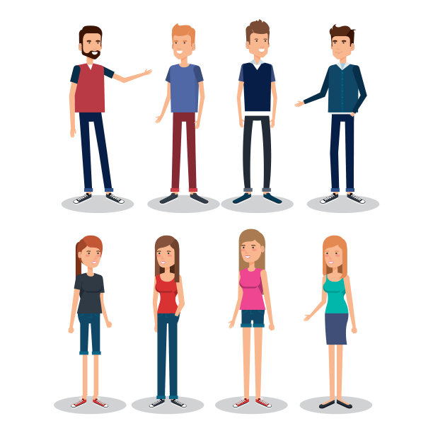 一组人、头像、角色图片下载