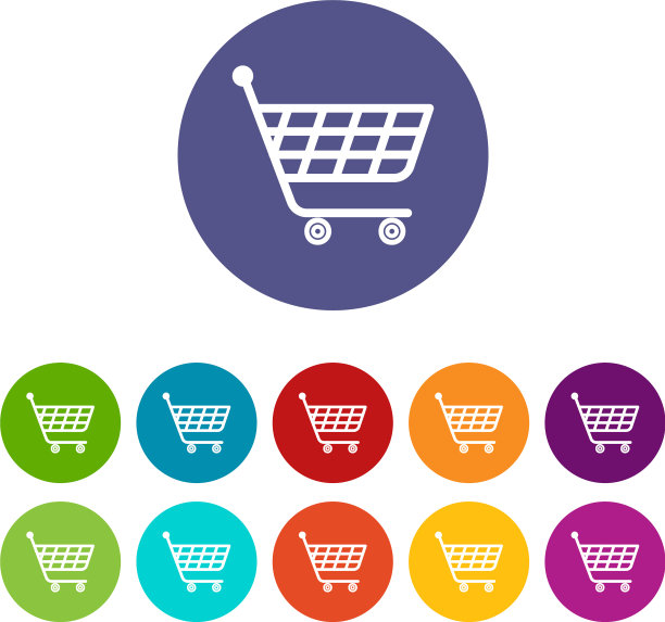 产品手推车图标设置颜色图片下载