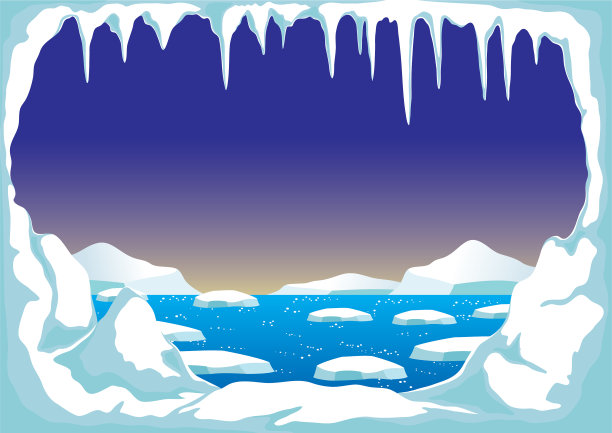 北极有冰山图片下载