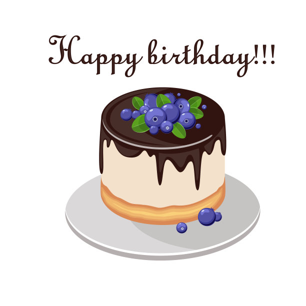 带有新鲜浆果和巧克力的蛋糕图片下载