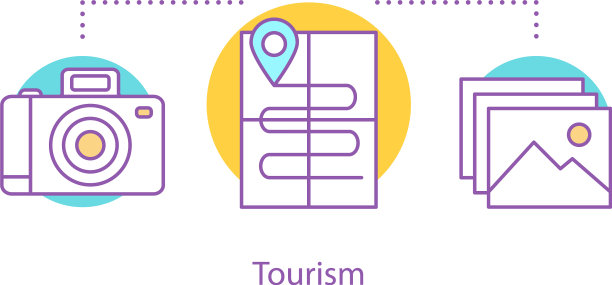 旅游概念的图标图片下载