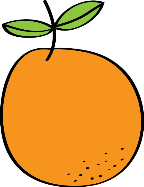 鲜果桔画图标图片下载