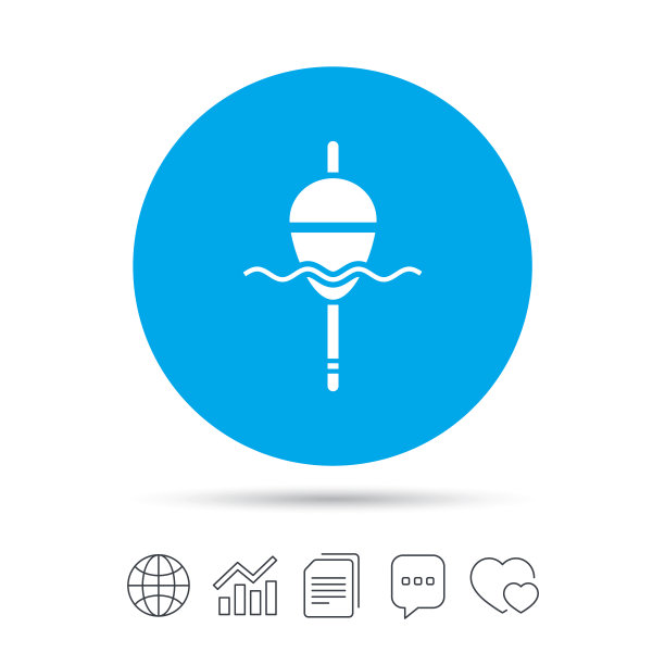 钓鱼标志图标浮子符号图片下载