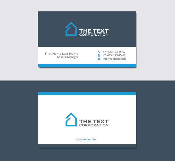 商业地产名片模板图片下载