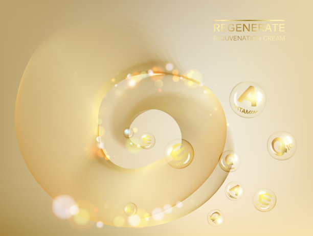 再生面霜和维生素复合概念图片下载