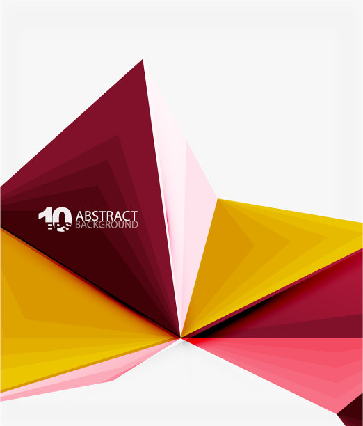 三维三角形多边形抽象图片下载