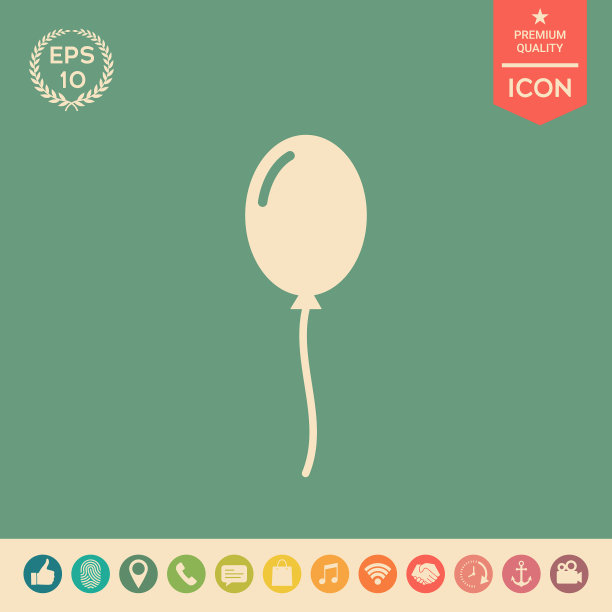 气球符号图标图片下载