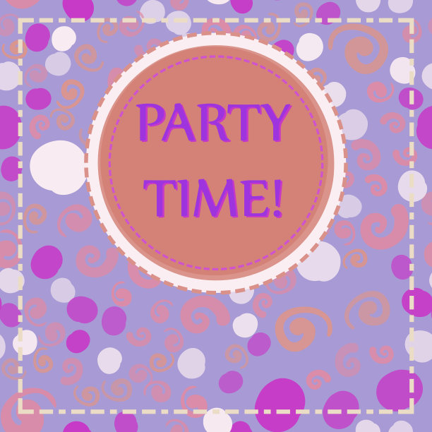 蓝色圆标签上无缝儿童印刷图片下载