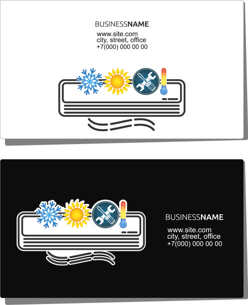 空调维修名片图片下载
