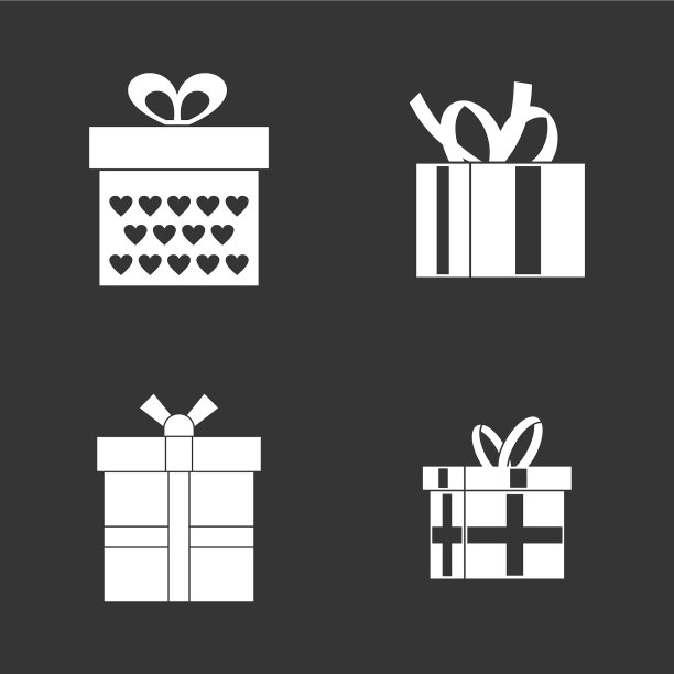 礼盒图标设置为灰色图片下载