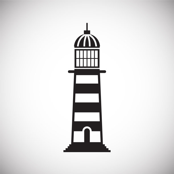 灯塔图标的背景图形和我们图片下载