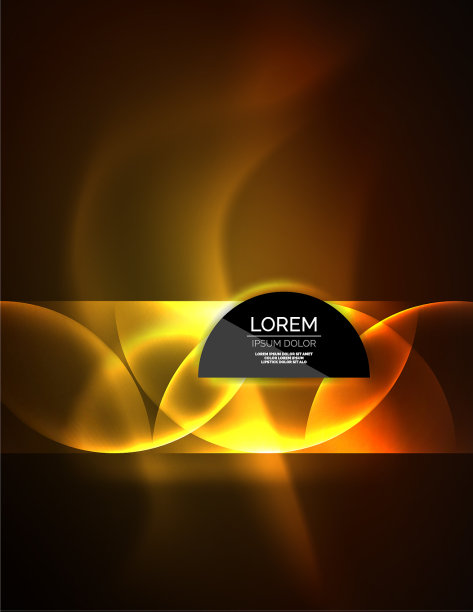 霓虹发光玻璃透明圈背景图片下载