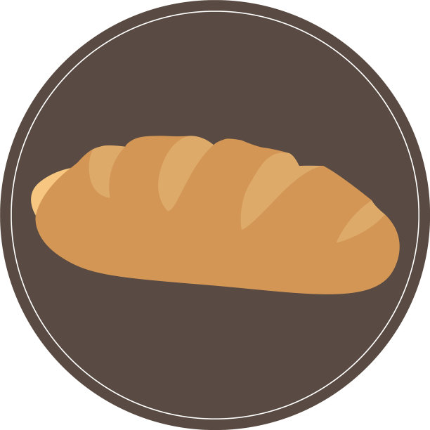 孤立的面包图标图片下载
