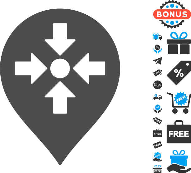 会议点标记图标与免费奖金图片下载