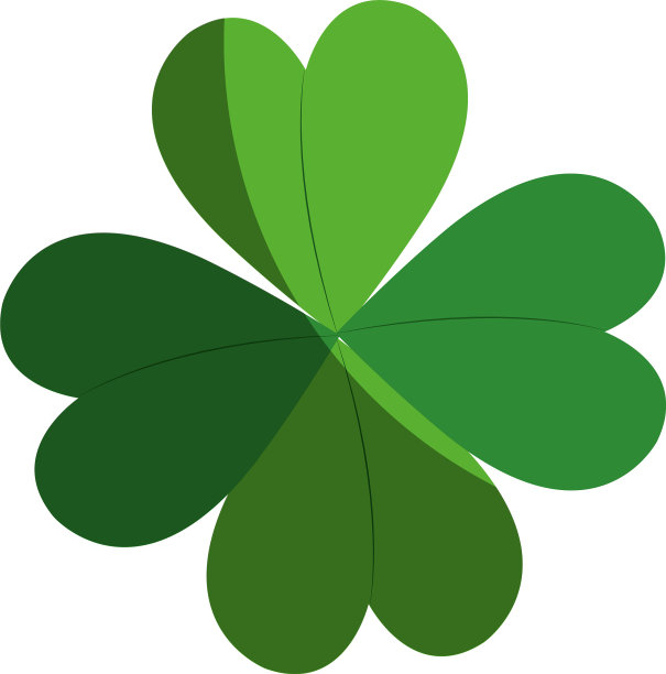 三叶草孤立图标图片下载