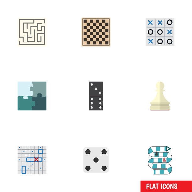 平面图标游戏，骨头游戏，海战图片下载