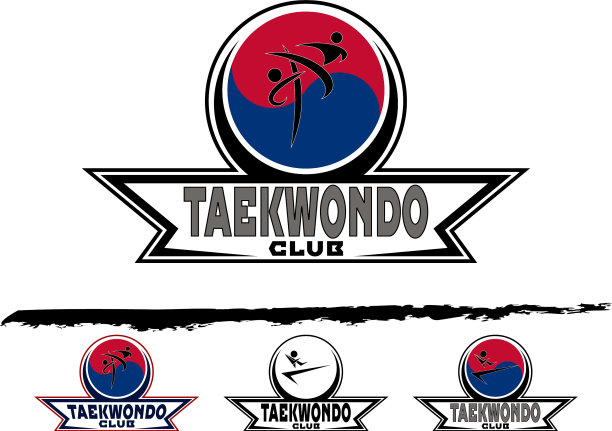 集跆拳道标志图片下载