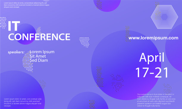 会议公告设计模板图片下载