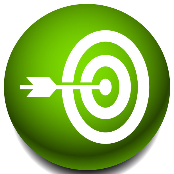 箭头击中目标中心图标的精度图片下载