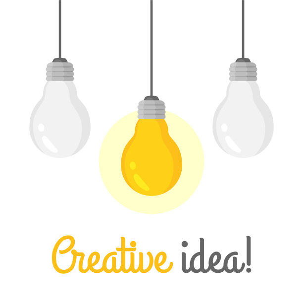 一组悬挂的灯泡，其中一个在发光图片下载