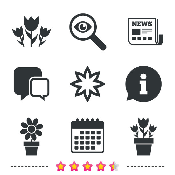 花的图标，玫瑰花束的象征图片下载