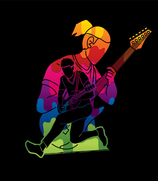 音乐家和乐队一起演奏音乐图片下载