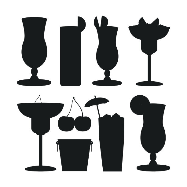 酒吧饮品套装图片下载