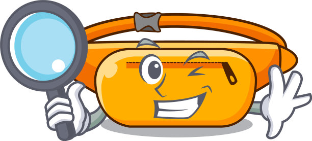 吉祥物造型的侦探腰包图片下载