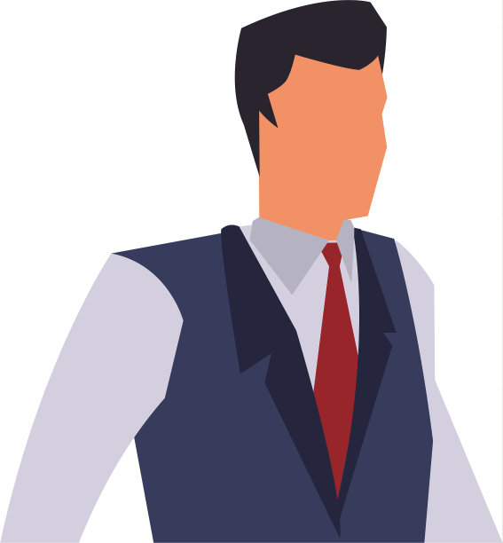 商人穿背心打领带的衣服图片下载