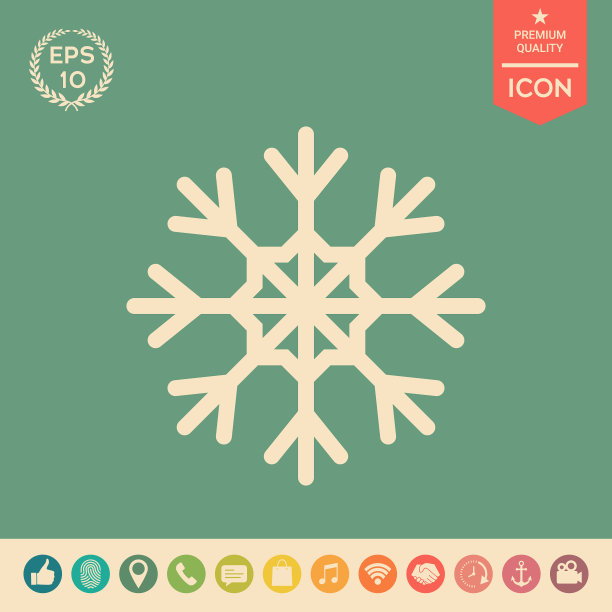 雪花图标符号图片下载