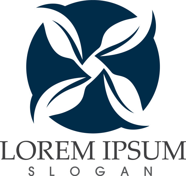 叶绿色自然标志和符号模板图片下载