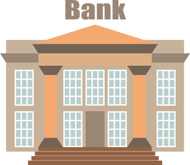 银行建设银行金融平面正面图片下载