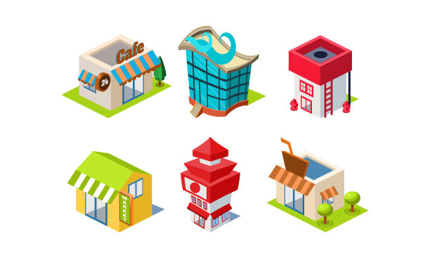 集公共建筑为一体的咖啡馆市场图片下载