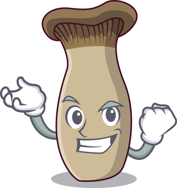 成功的王喇叭蘑菇人物卡通图片下载