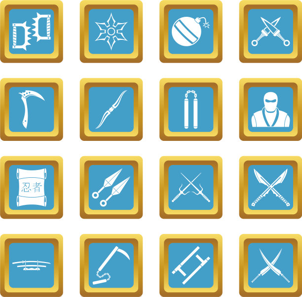 忍者工具图标azure图片下载