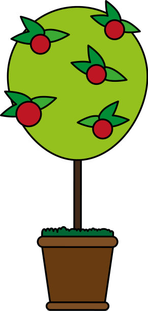 植物在花盆图标形象图片下载