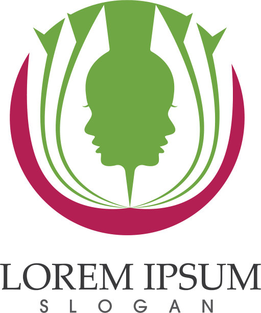 头发女人和脸的标志和符号图片下载