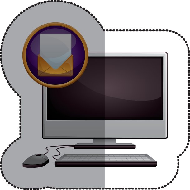 孤立的计算机设备设计图片下载