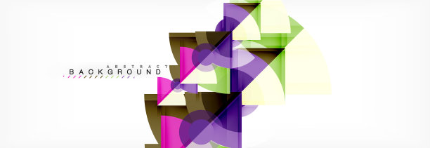 时尚的圆圈组成几何背景图片下载