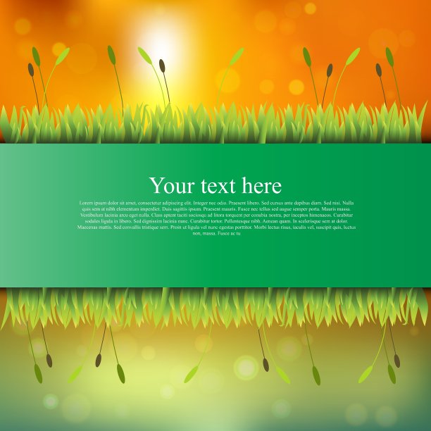 旗帜上有草和花图片下载