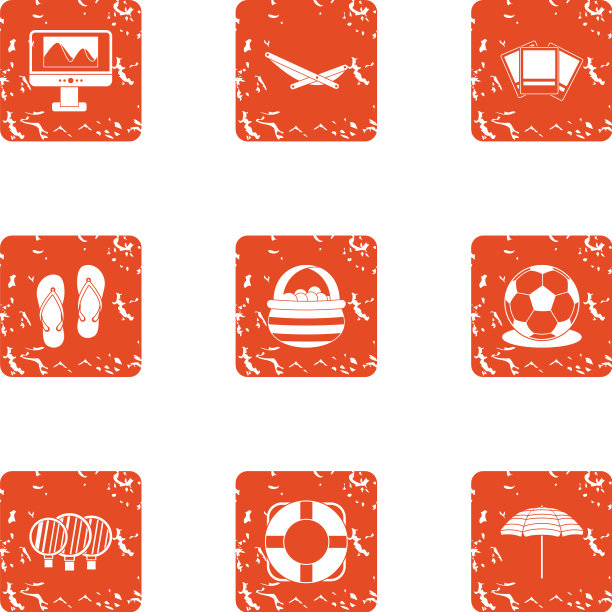 游客出口图标设置垃圾摇滚风格图片下载