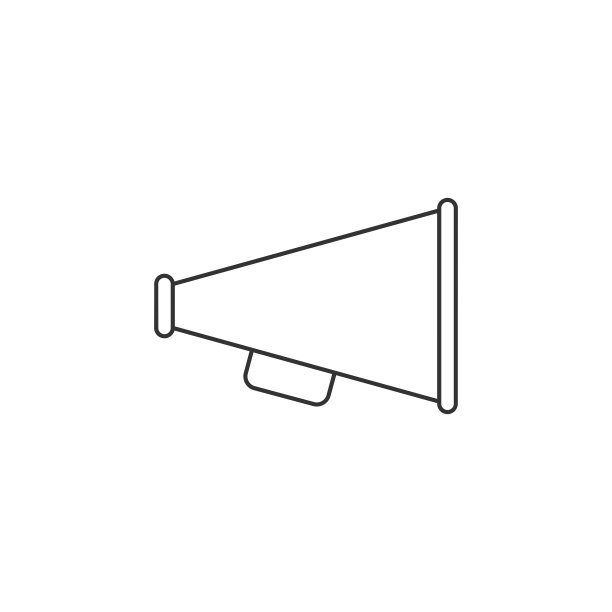 扩音器线性图标图片下载