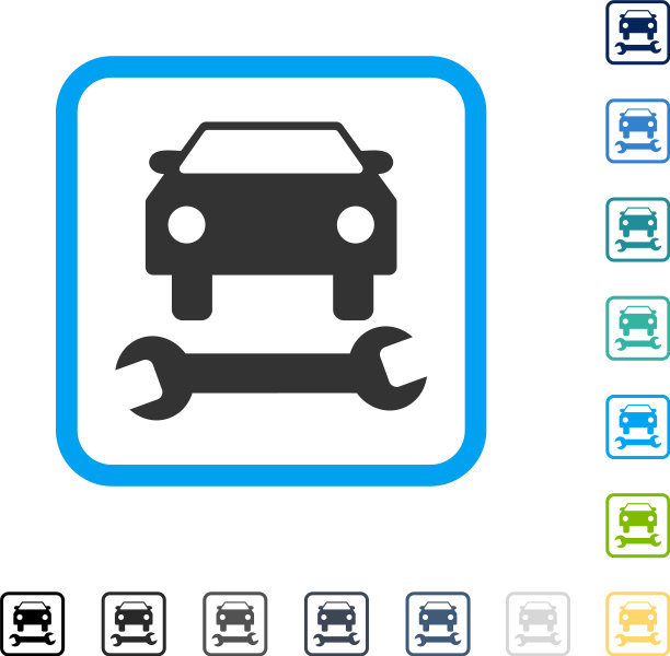 汽车修理框图标图片下载