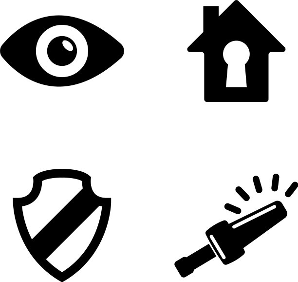 家居安全简单相关图标图片下载